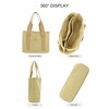 Women's Medium Handbag Canvas Satchel Tote Bag Shoulder Bag Shopper