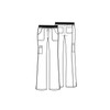 Cherokee Women's Workwear Core Stretch Low Rise Cargo Scrubs Pant,
