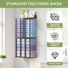 Large Capacity Three-layer Widened Towel Racks for Bathroom Wall Mounted,