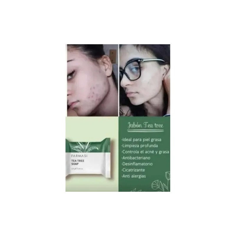 Jabón Facial Tea Tree Dr. C Tuna Farmasi +3 Piezas
