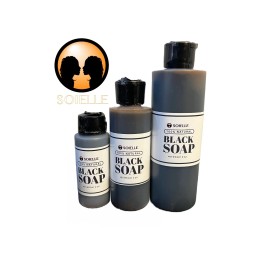 Soielle African Black Soap Liquid Body Wash - Moisturizing and Cleansing - 8 oz