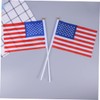 LABRIMP Usa Flags 50 Mini America Flags Lightweight Polyester Material