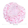 Vaguelly 2pcs Flamingo Shower Caps for Women Stylish Bathing Hair