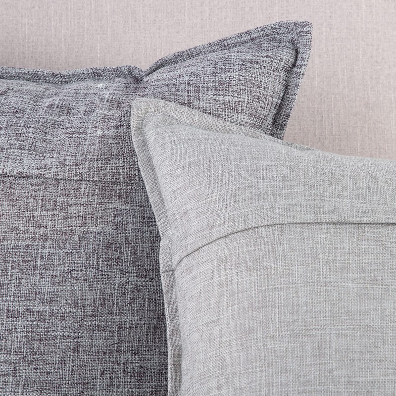 Madizz Set of 2 Linen Cushion Covers 16x16 inch, 40x40