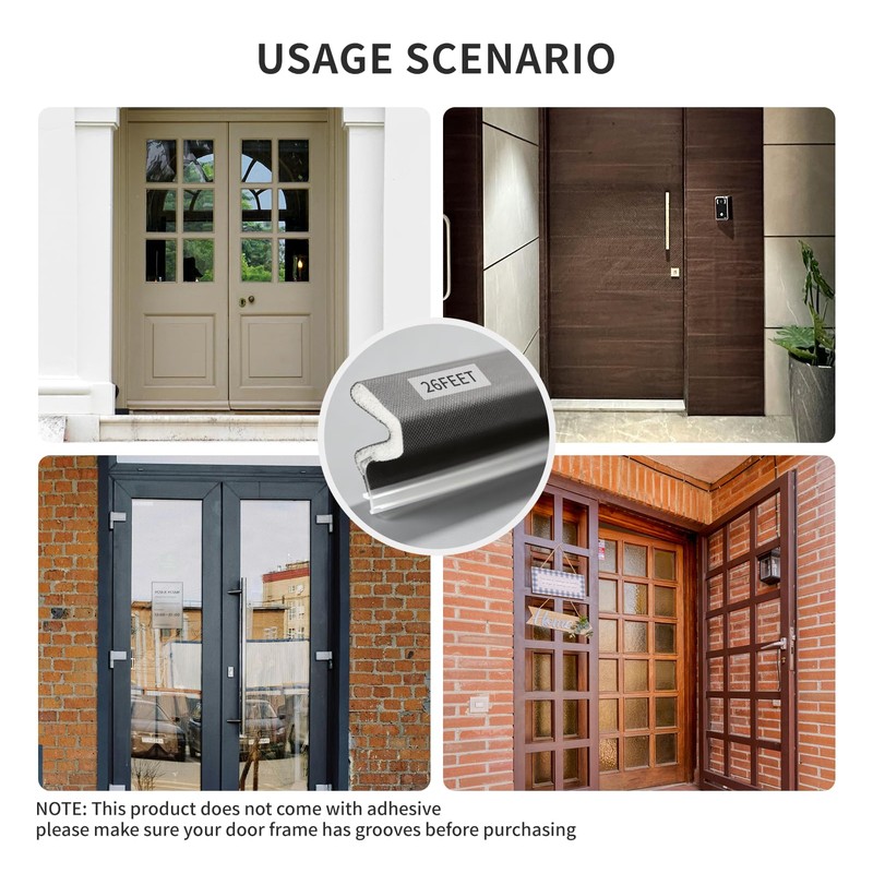 Weather Stripping Door Seal,V-Shaped Q Foam,Door Weather Stripping,Door Seal Strip