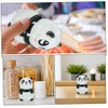 Mikinona 2pcs Ceramic Panda Seasoning Jar Salt Pepper Portable Kitchen