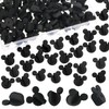 GOKEPO 100Pcs PVC Rubber Mouse Ears Pin Backs Coat Tie