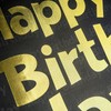 Loveinside Black Birthday Gift Bag with Tissue Paper for Birthday,