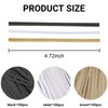 EPCDBBRT 300 Pieces Candy Twist Ties, Brown, White, Black, Iron