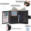 SENDEFN Men's Wallets with RFID Protection, Large Genuine Leather Wallet