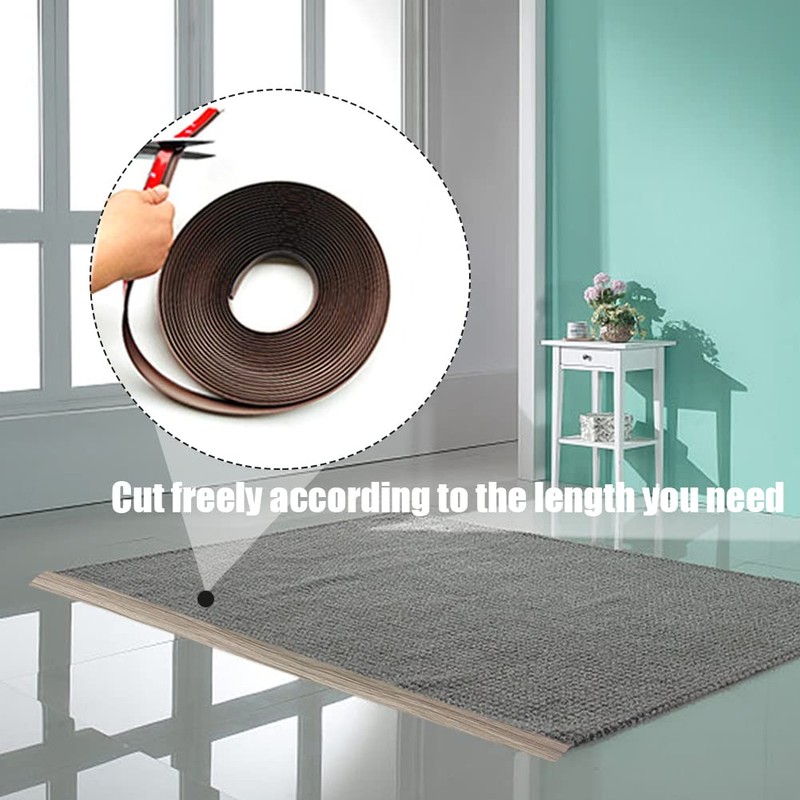 Floor Transition Strip Self Adhesive,PVC Carpet to Tile Flooring Transition