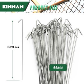 KINNAN 7-9/10'' 60Pack Chain Link Fence Dog Fence Slats Hook, Residential Fence Ties, for Chain Link Fence, Garden Fence, and Dog Fence Repair