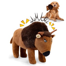 Squeaky Dog Puppy Toys, Stuffed Plush Animal to Keep Them Busy for Small Medium Large Dogs & Aggressive Chewers, Soft Durable Tough Indestructible Pet Chew Toys, Best Products Stuff for Puppies