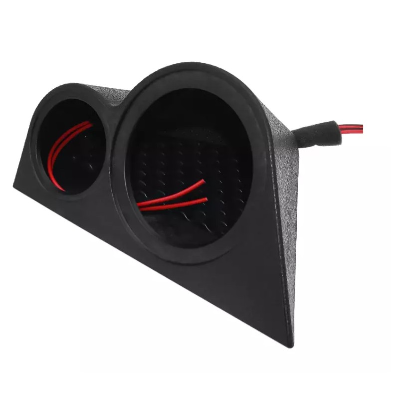 Universal Dash Mount Midrange & Tweeter Pods Boxes 2-Way Speaker