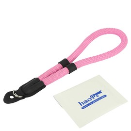 Haoge Camera Hand Wrist Strap for Sony a7 a7M2 a7M3 a7R a7RM2 a7RM3 a7RM4 a7S a7SM2 a9 a9M2 a99M2 RX10M2 RX10M3 RX10M4 RX1RM2 Climbing Rope Pink