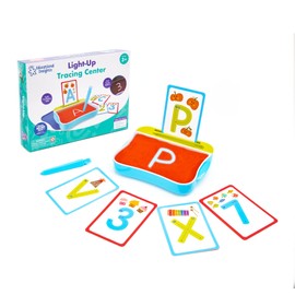 Learning Resources Lighted Follow-up Activity Box, Alphabet Activity Set, Educational Toys for Preschool, Kids Light Table Takeaway, Sensory Light Box for Playing, 3+