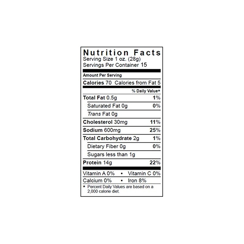 Wild Bills Hickory Smoked Beef Jerky Strips, 30-Count, 15-Ounce