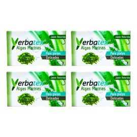 Yerbatex Pack 4 Jabones Naturistas En Barra De Algas Marinas 150g C/u