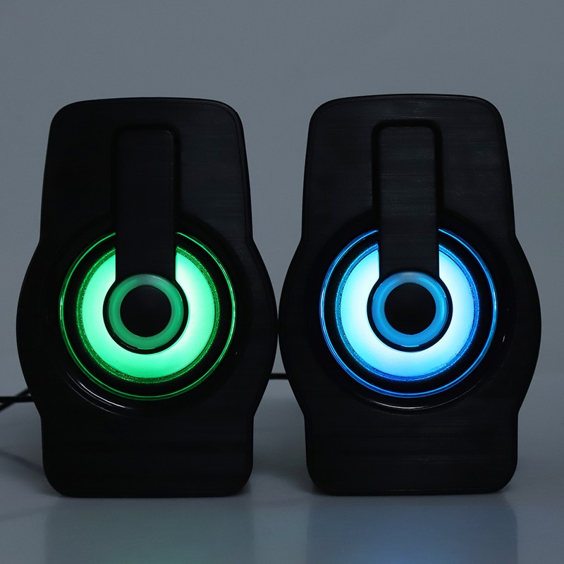 FT-185 Mini USB LED Speaker Portable Loudspeaker Music Player for