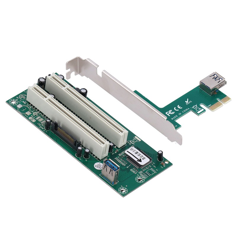 ST46 Mini PCIE X1 to Dual PCI Riser Card Expansion