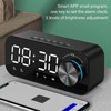 Bluetooth Speaker Alarm Clock Radio Digital LED Display Subwoofer Mini
