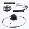 KADAX Glass Lid with Plastic Handle, Heat Resistant Lid for