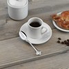 Fino Demi Spoon Set, Teapot Design, Silver Plated Stainless Steel,