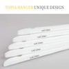 TOPIA HANGER Bride Hanger for Wedding Dress, Premium White Wooden