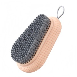 Cansybil Laundry Brush,Scrub Brush,Easy to Grip Household Cleaning Brushes,Quality Soft Laundry Clothes Shoes Scrubbing Brush (Pink)