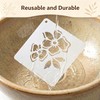 Papryn 72 Pcs Flower Stencils Set for Crafts Reusable Flower