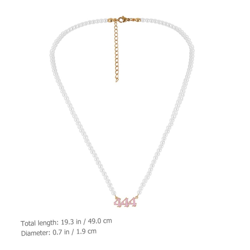 SAFIGLE Angel Digital Necklace Choker Design Aesthetic Pendant Chain for