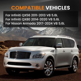 21710-1LA1A Radiator Overflow Bottle Coolant Reservoir W/Hose & Cap Compatible with Infiniti QX56 2011-2013, QX80 2014-2020, Nissan Armada 2017-2024 5.6L Replaces # 217101LA1A