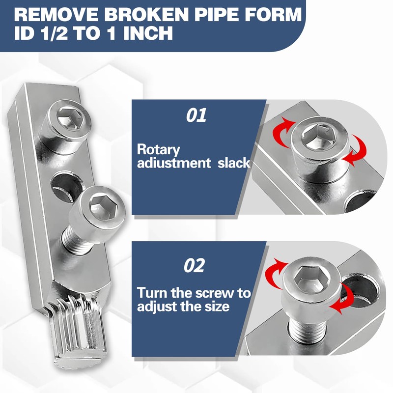 Stripped Screw Extractor, Broken Pipe Extractor Tool, Damaged Water Pipe