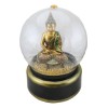 Eastern Enlightenment Buddha Meditating Air Powered LED Light Golden Water