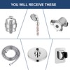 Eolax Filtered Rain Shower Head, 6″ Round Showerhead and 3