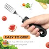 Parkinson Cutlery with Thick Handle, Cutlery for Parkinson Seniors Disabled,