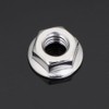 3/8-16 Serrated Flange Hex Lock Nuts, Stainless Steel 18-8 (304),