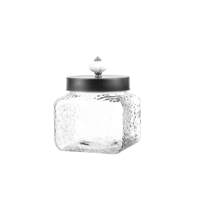 Style Setter Square Canister Set 3-Piece Glass Jars in 43,