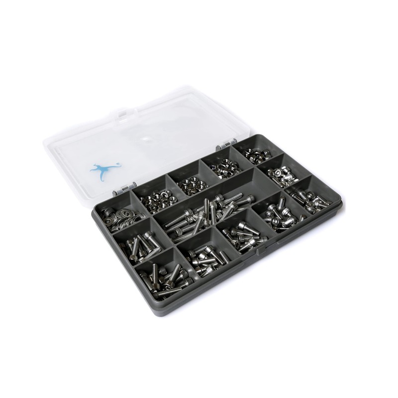 Set of 300 Assorted M4 Allen Socket Cap Machine Screws/Bolts,