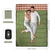AGEMORE Cotton Flannel Double Sleeping Bag for Camping, Backpacking Or