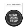 iJDMTOY Gloss Black Real Carbon Fiber Keyless Engine Start/Stop Push