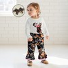Tehgkeyd Newborn Baby Girl Hunting Clothes Deer Embroidery Long Sleeve