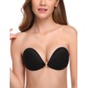 Wingslove Adhesive Bra Reusable Strapless Self Silicone Push-up Invisible Sticky