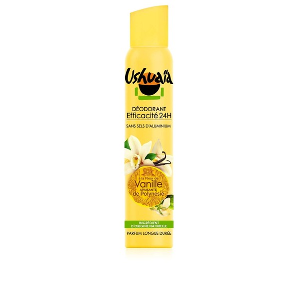 Ushuaïa - Women's Deodorant Atomiser with Soothing Vanilla Flower of Polynesia - 200 ml