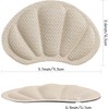 Huethy Back of Heel Cushion Pads, Adhesive Heel Grips Inserts
