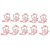 100pcs Santa Paper Clips Slip Resistance Cartoon Cute Lightweight Paperclips
