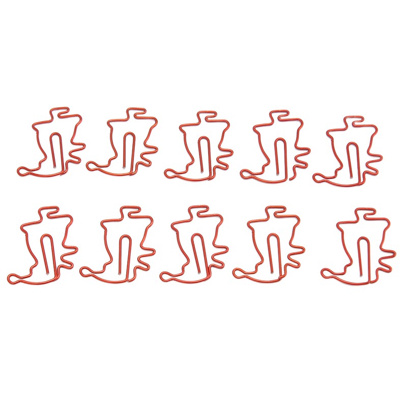 100pcs Santa Paper Clips Slip Resistance Cartoon Cute Lightweight Paperclips