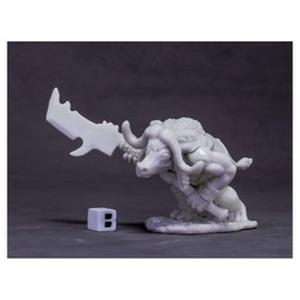 Reaper Avatar of Protection (Water Buffalo) #77621 Bones Unpainted Plastic