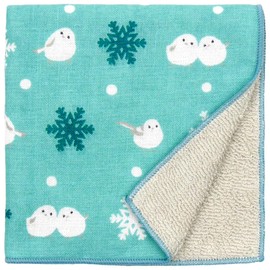 Hamamonyo Washed Towel Handkerchief, Japanese Tea and Snow