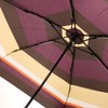 Nifty Colors (nihutexikara-zu) Folding Umbrella with Multi Border Flat 6